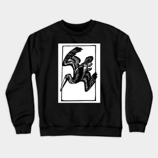 Brown Pelican Woodblock Crewneck Sweatshirt